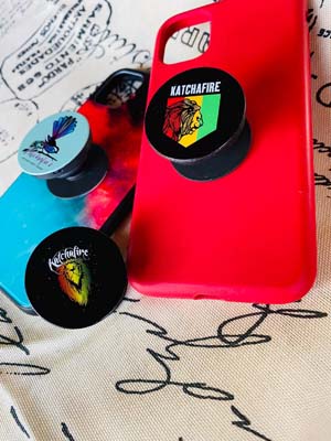 The Katchafire Proud Lion Phone Grip range is a great, fun accessory that is practical when needing to get those perfect pics!  3 designs.
