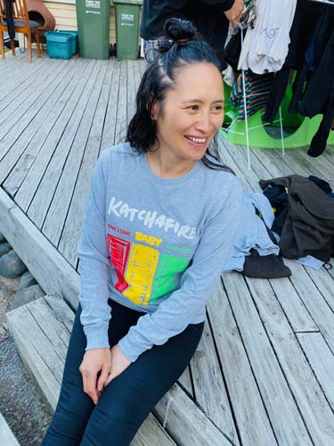 The Katchafire One Love Long Sleeve Tee is a fun, vibrant unisex tee.  The tri colour shield features with the lyrics of Love Letter... One Love Baby