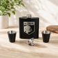 The Katchafire Hip Flask set is new to the merch range. Perfect for Fathers Day, Christmas, Birthdays or just a treat for yourself. Shield or Zig Zag branding