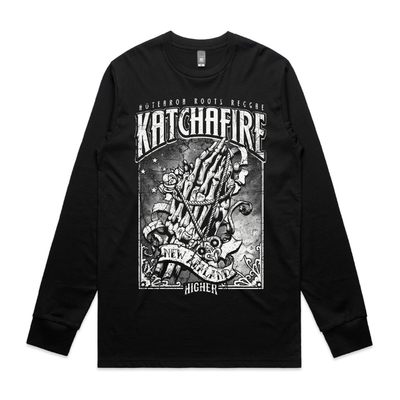 The Katchafire Bone Hands Long Sleeve Tee are an awesome addition to our Katchafire preorder merchandise. First time offered in hoods, crews and long sleeve tees. Available on a preorder only.