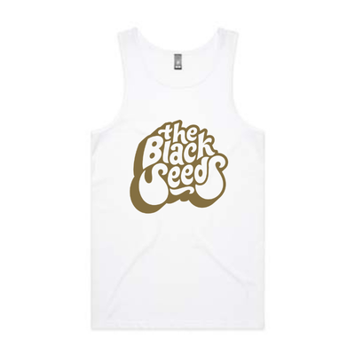 The Black Seeds Classic Bubble Singlet is a new style to this collection.  With distinctive The Black Seeds logo on the chest and available in Black and White